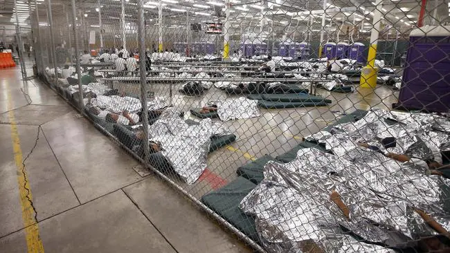 Image result for trump caged kids